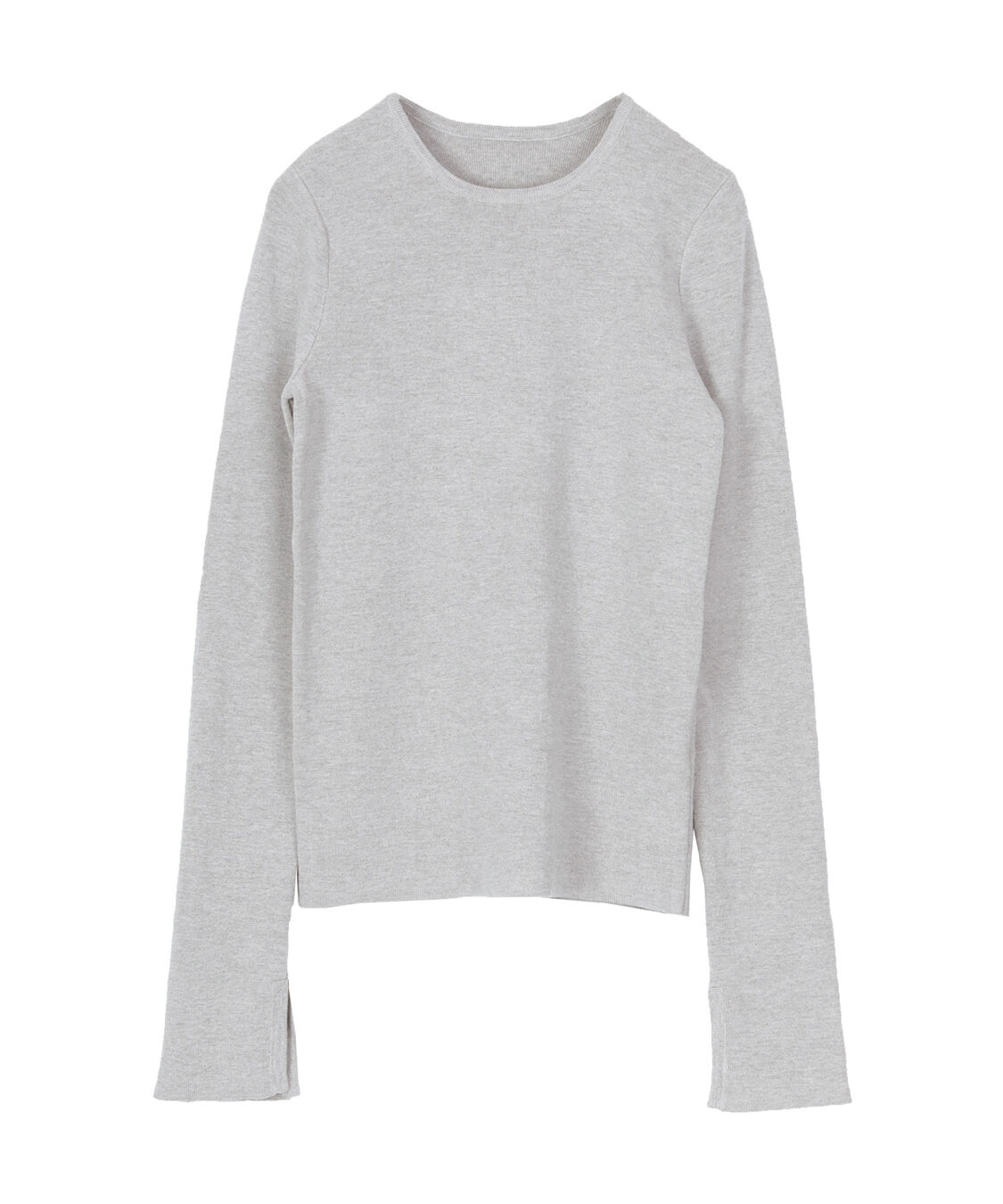 ur's「【小林有里さんコラボアイテム】袖スリットクルーネックニット」|ニット・セーター|