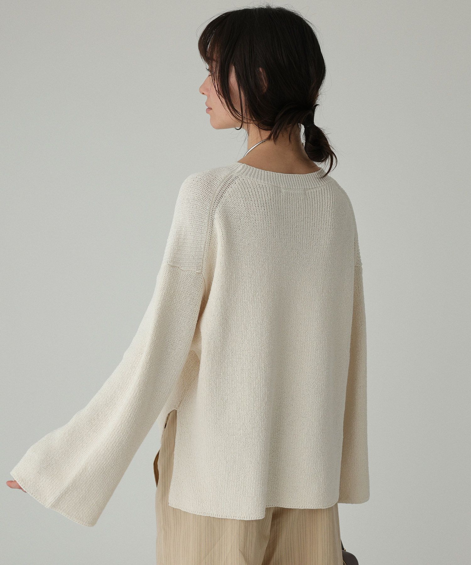 BABYLONE「カタアゼニットプルオーバー」|ニット・セーター|