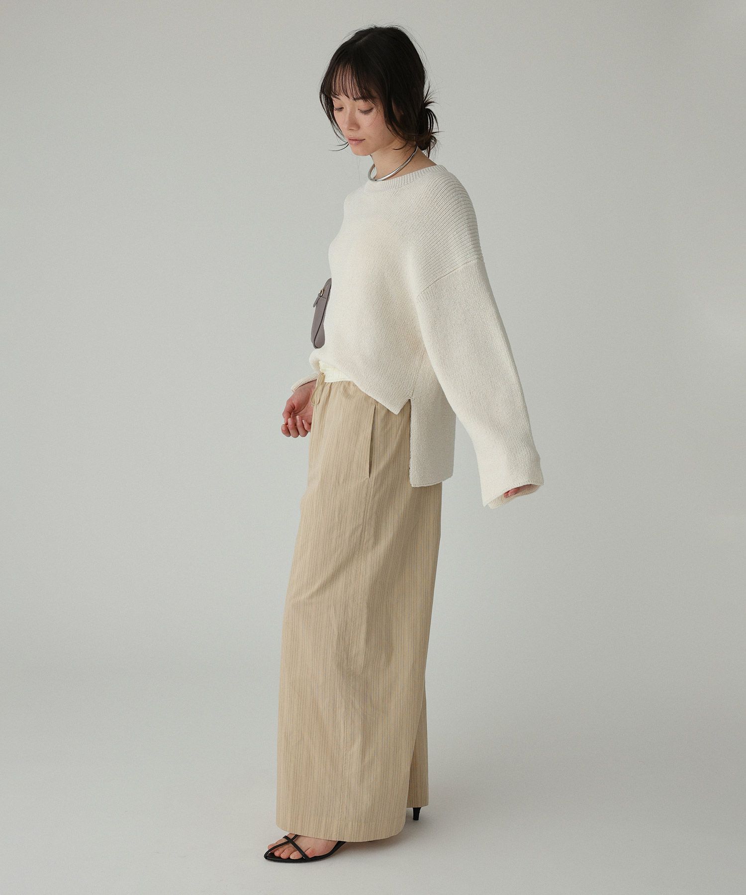 BABYLONE「カタアゼニットプルオーバー」|ニット・セーター|