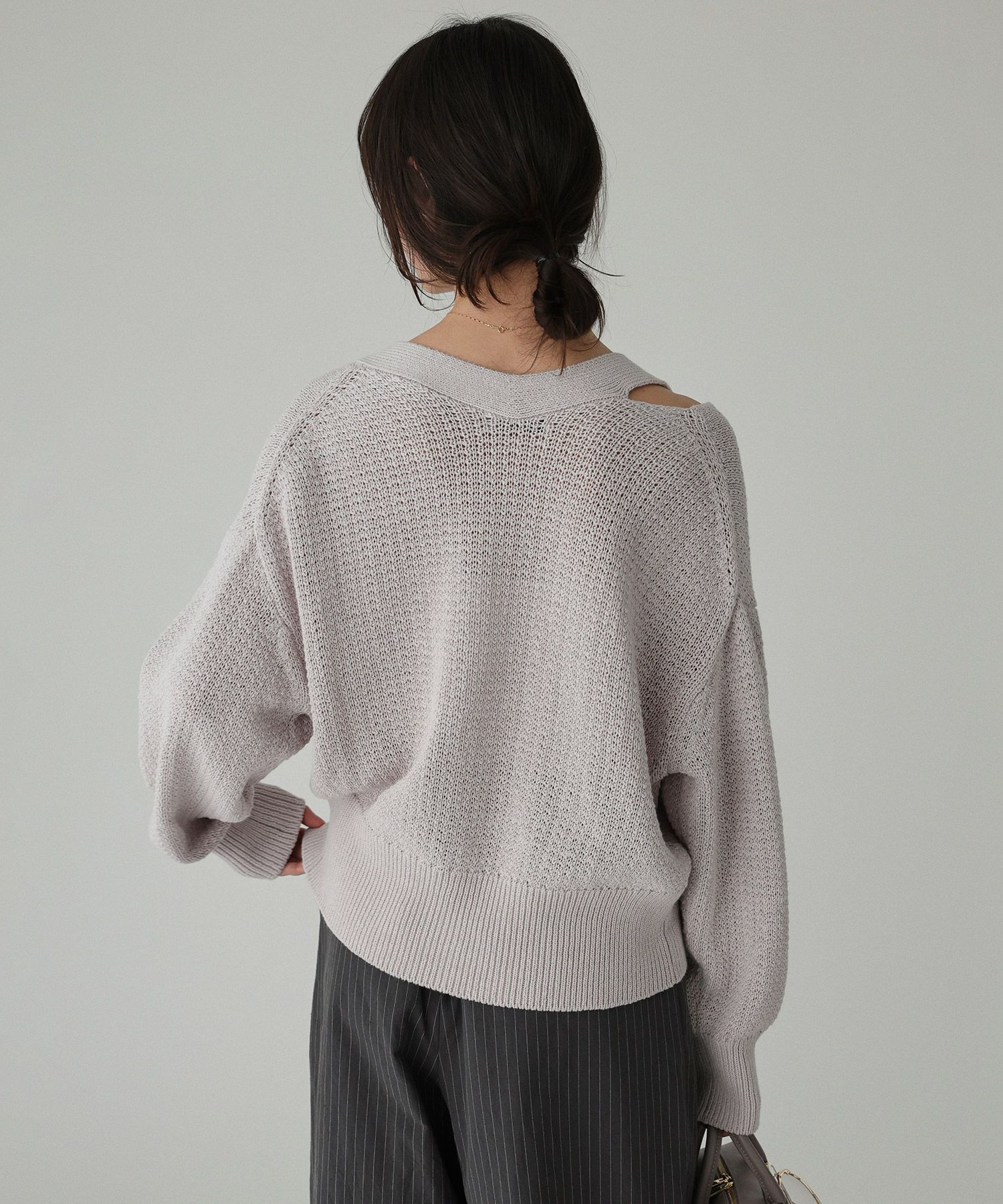 BABYLONE「編み柄ニットカーデ」|ニット・セーター|