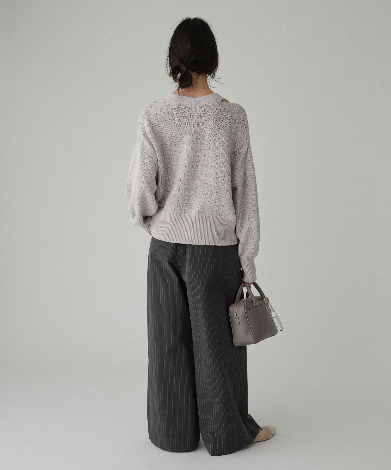 BABYLONE「編み柄ニットカーデ」|ニット・セーター|