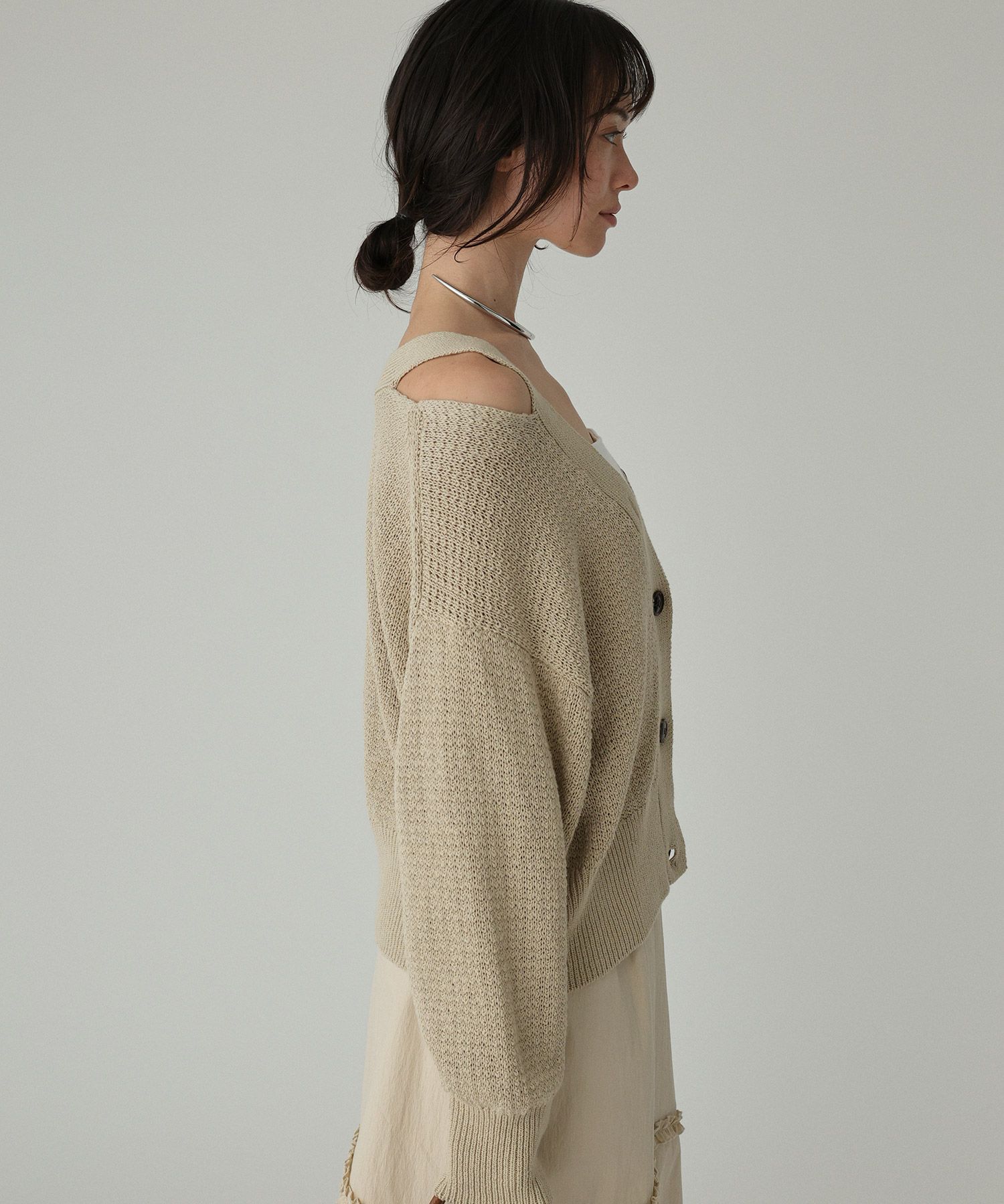 BABYLONE「編み柄ニットカーデ」|ニット・セーター|