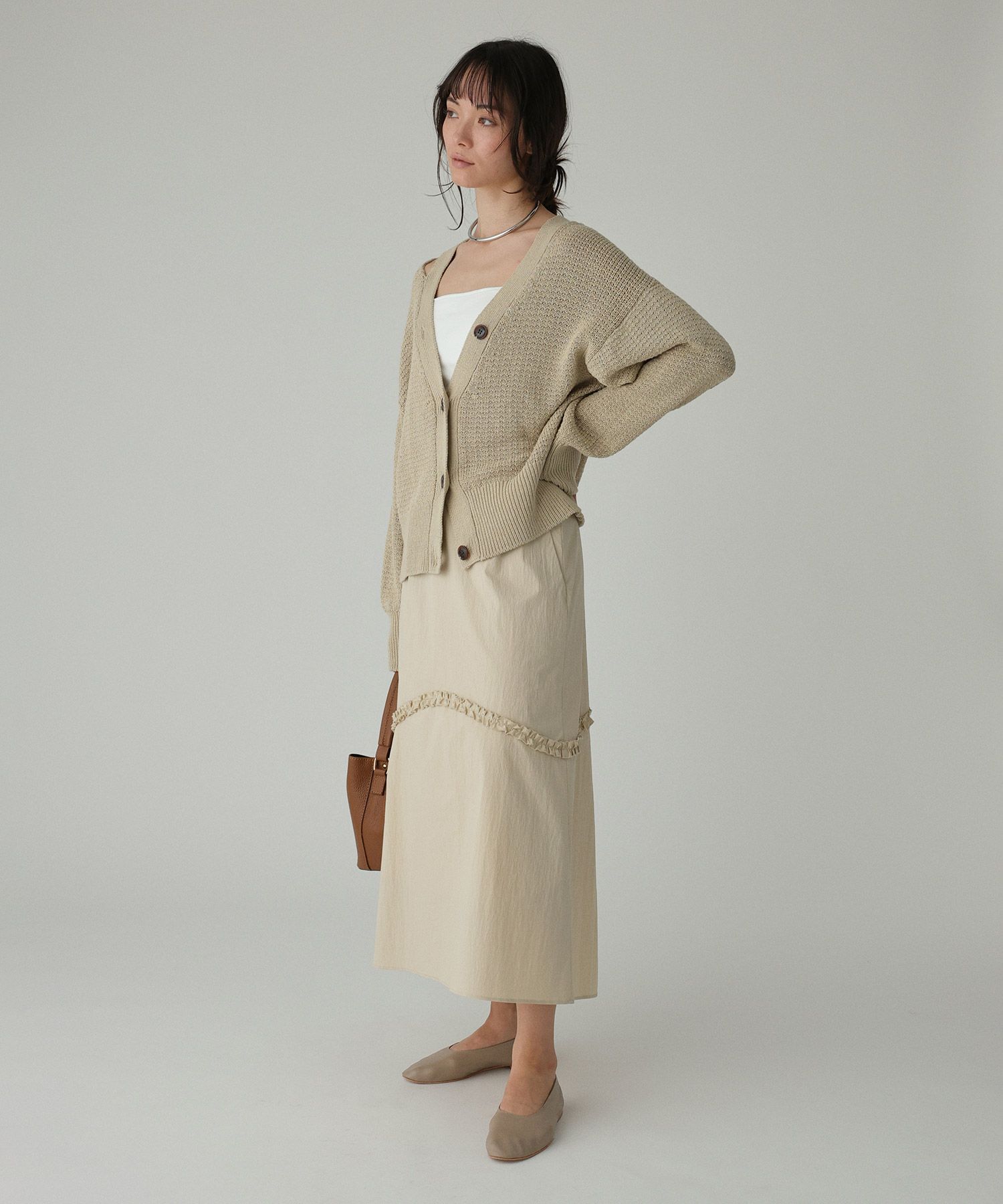 BABYLONE「編み柄ニットカーデ」|ニット・セーター|