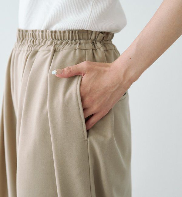  「【新色追加】ツータックウエストゴムストレッチパンツ」|その他|