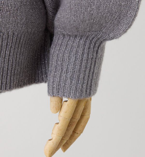  「リボン付きオフショルニットワンピ」|ワンピース|