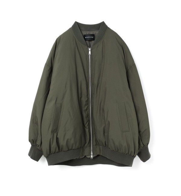mizuiro ind「mizuiro ind ワイドジップダウンブルゾン」|ダウン|カーキ