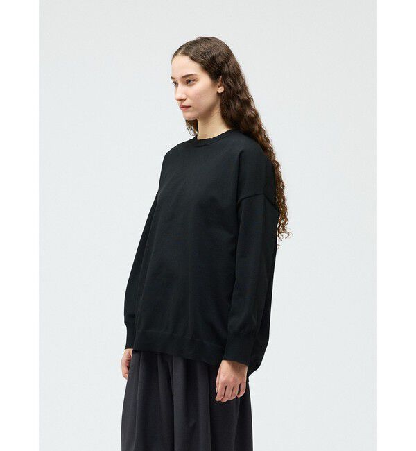 mizuiro ind「mizuiro ind クルーネックワイドプルオーバー」|ニット・セーター|