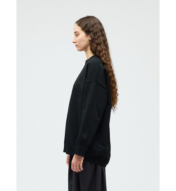 mizuiro ind「mizuiro ind クルーネックワイドプルオーバー」|ニット・セーター|