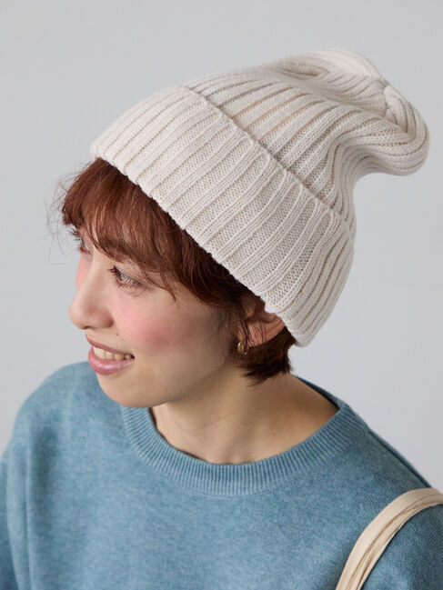 Lugnoncure「リブワッチキャップ」|その他|オフホワイト