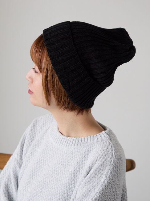 Lugnoncure「リブワッチキャップ」|その他|ブラック