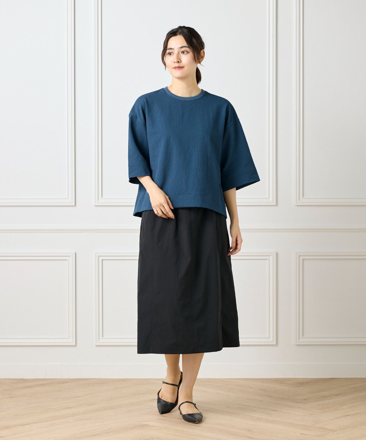 DAY by DAY it&rsquo;s international「バックタックＴブラウス《グランサッカー》」|シャツ・ブラウス|