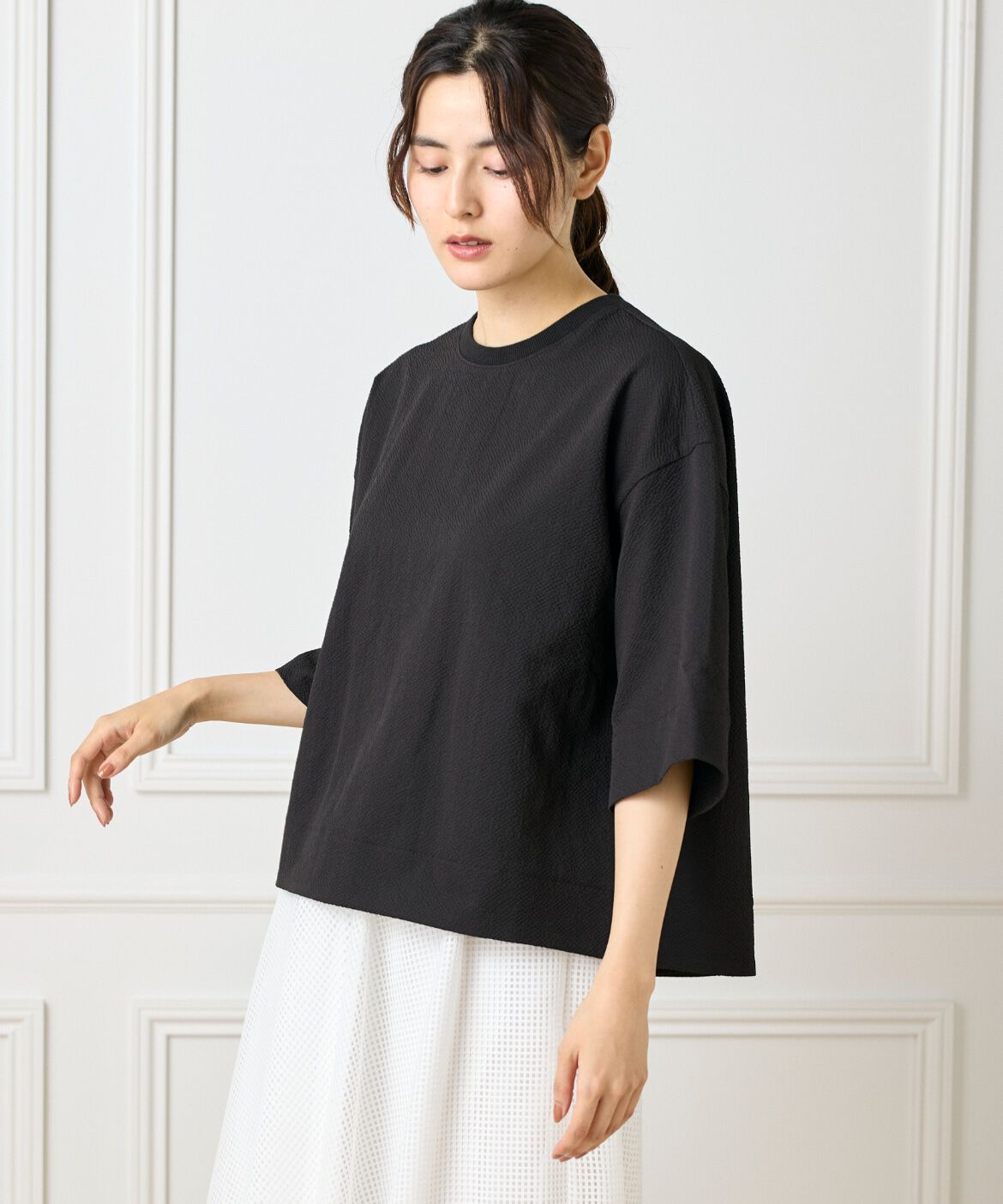 DAY by DAY it&rsquo;s international「バックタックＴブラウス《グランサッカー》」|シャツ・ブラウス|