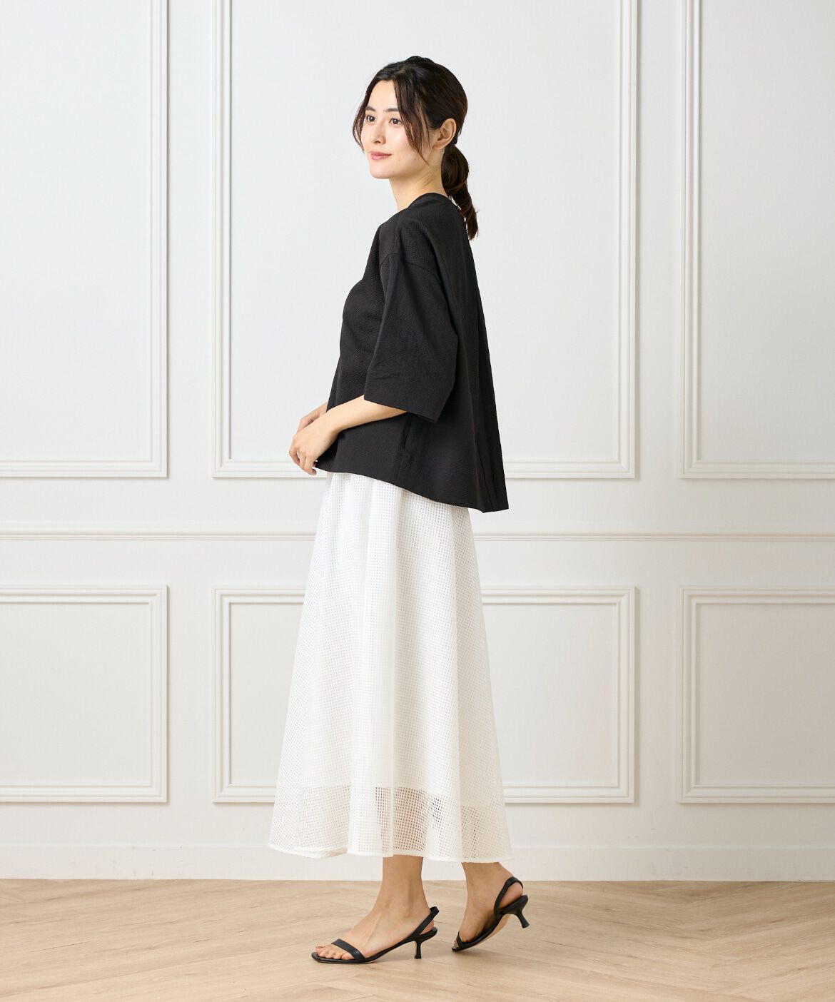 DAY by DAY it&rsquo;s international「バックタックＴブラウス《グランサッカー》」|シャツ・ブラウス|