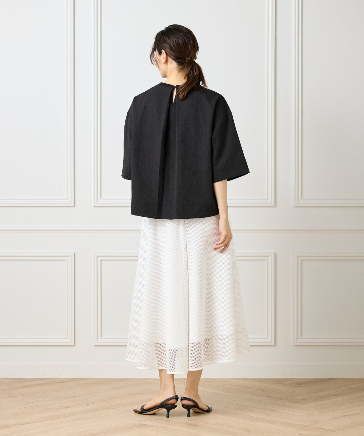 DAY by DAY it&rsquo;s international「バックタックＴブラウス《グランサッカー》」|シャツ・ブラウス|