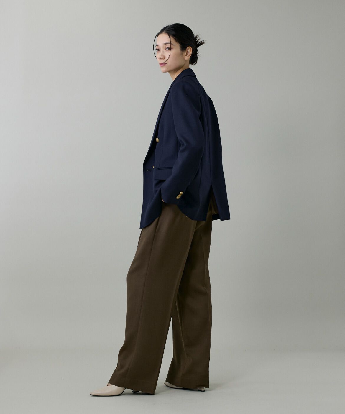 INED「《大きいサイズ》定番ダブルブレストジャケット」|その他|