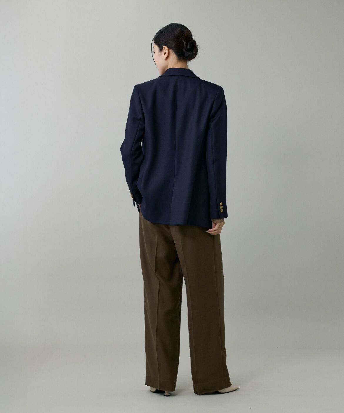 INED「《大きいサイズ》定番ダブルブレストジャケット」|その他|