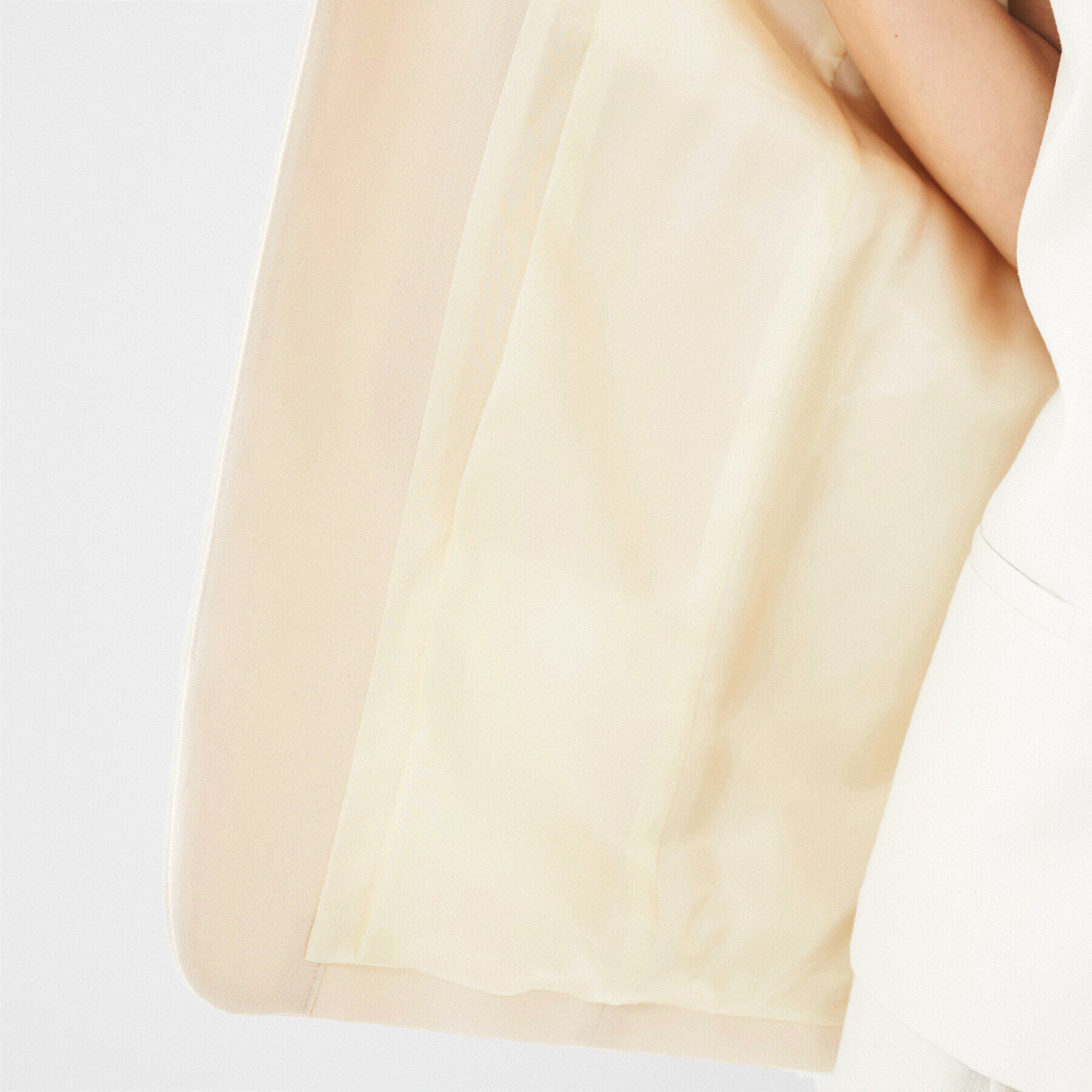 UNTITLED「【セットアップ可能】リネンライクキャンバス カラーレスジャケット」|ノーカラージャケット|