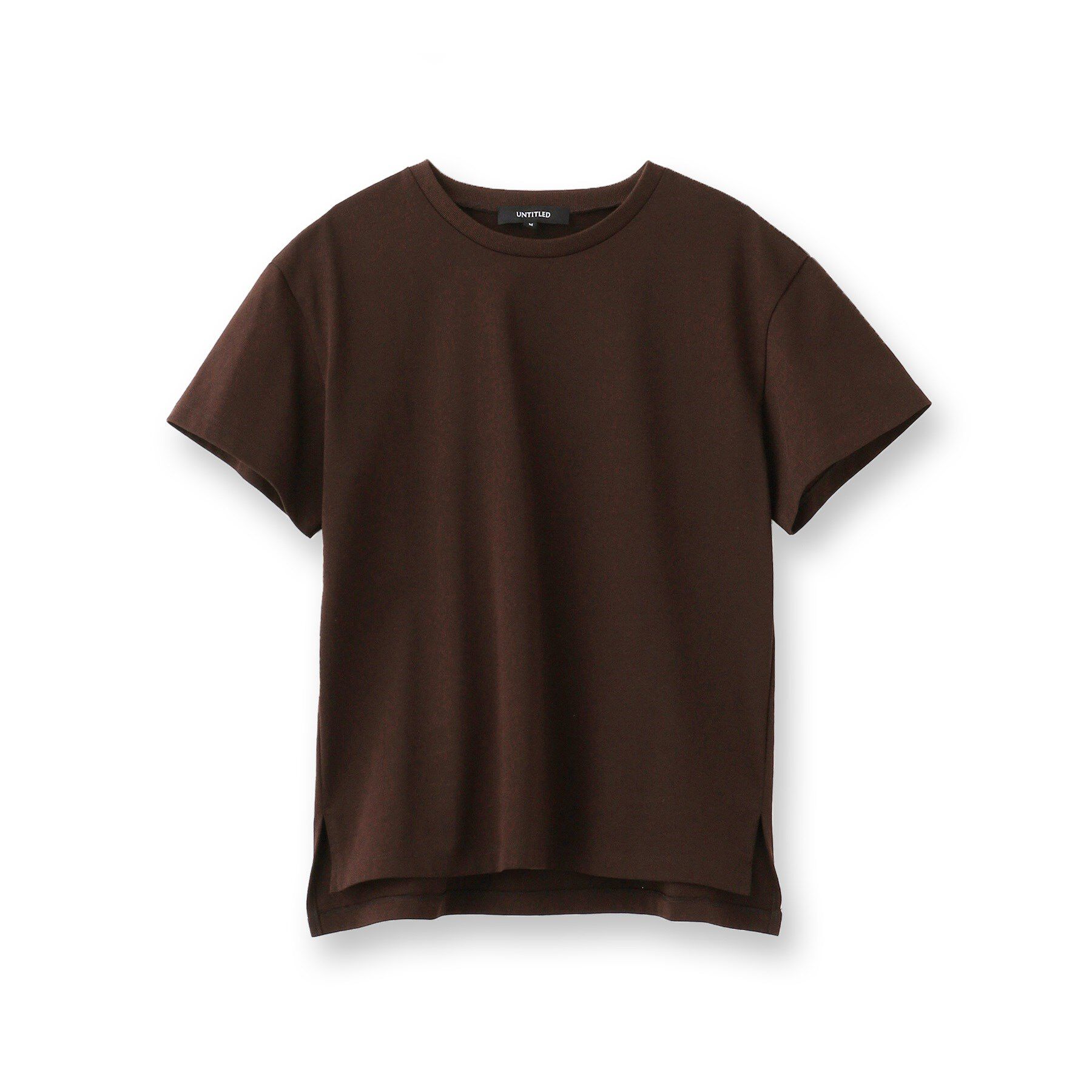 UNTITLED「【ベーシック/インナーにも/手洗い可】クルーネックプルオーバー」|Tシャツ・カットソー|