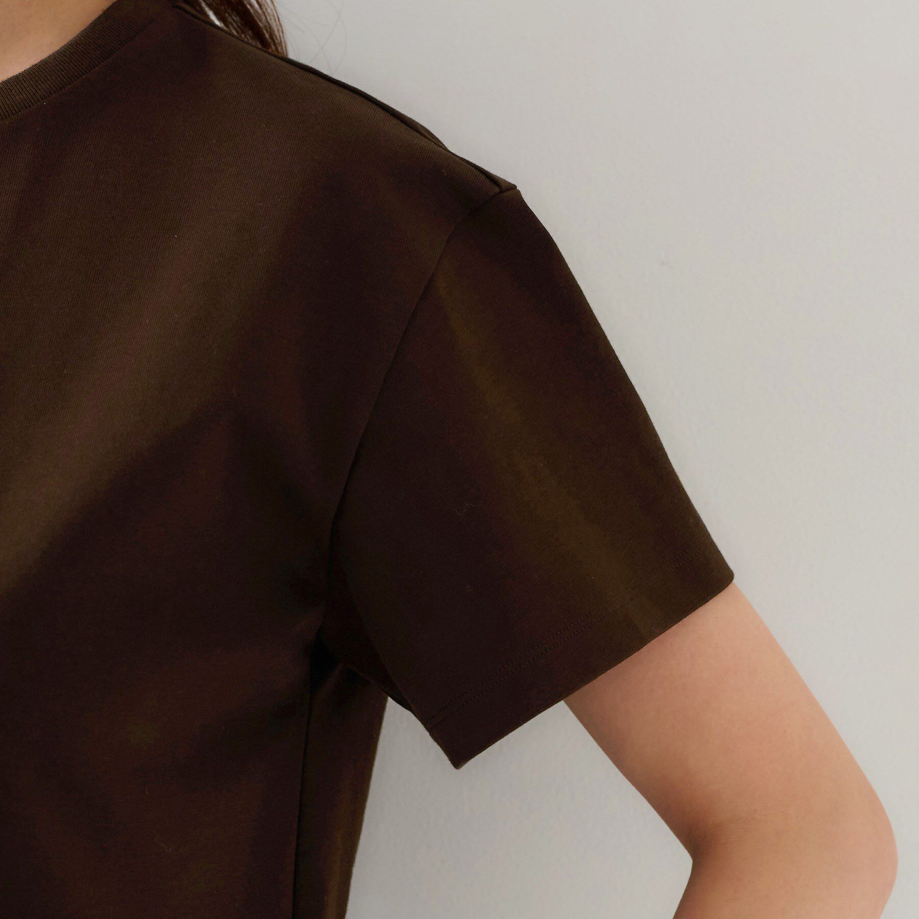 UNTITLED「【ベーシック/インナーにも/手洗い可】クルーネックプルオーバー」|Tシャツ・カットソー|