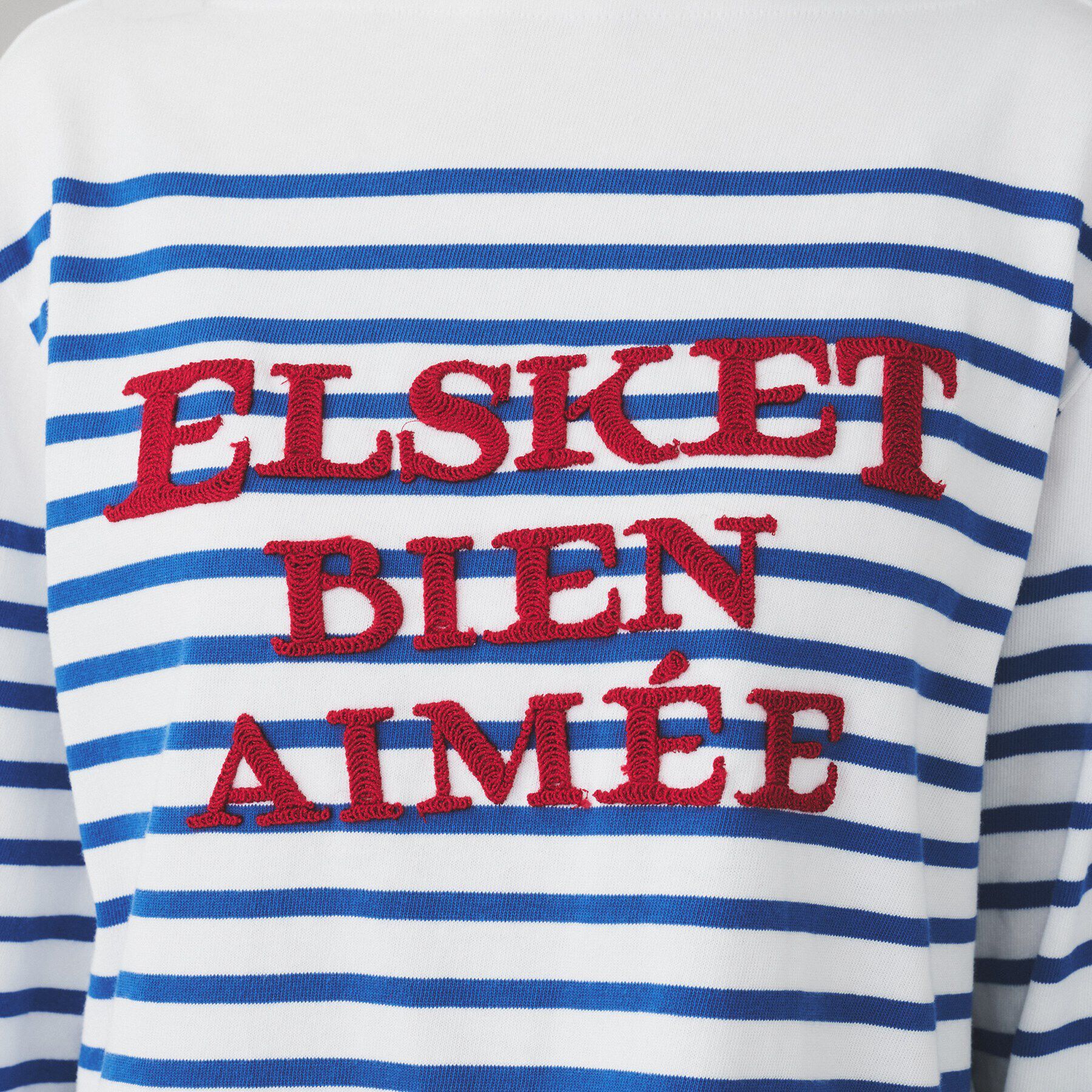 UNTITLED「【BLANC basque】バスクボーダー&times;刺繍プルオーバー」|Tシャツ・カットソー|