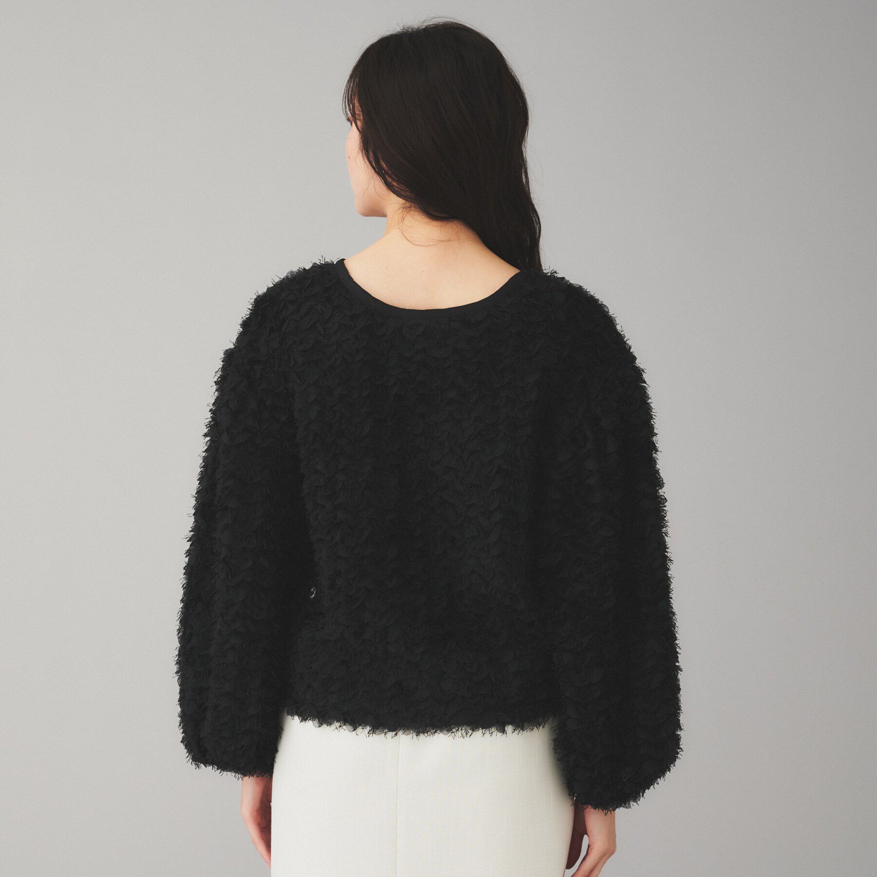 UNTITLED「【Mewl】ふわふわジャカードブラウス」|シャツ・ブラウス|