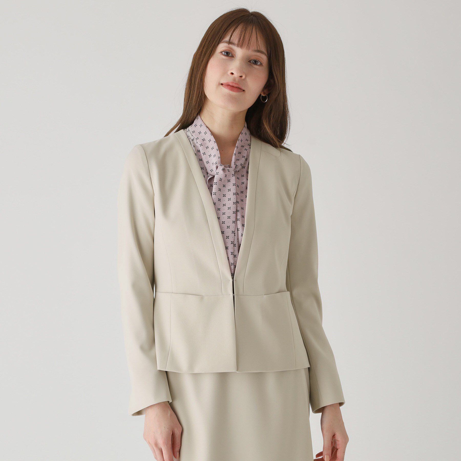 COUP DE CHANCE「【洗える／日本製】ノーカラージャケット」|ノーカラージャケット|