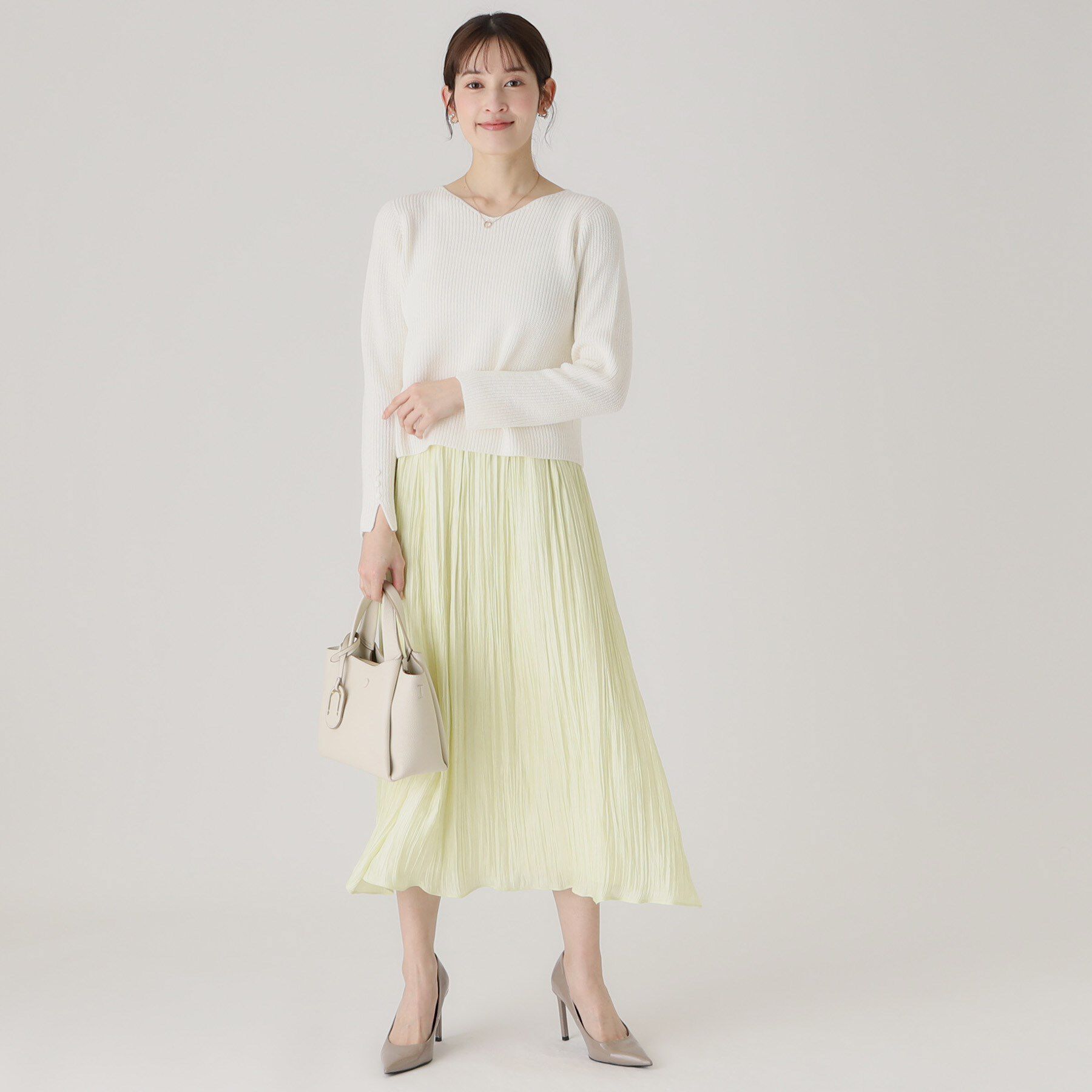 COUP DE CHANCE「【洗える／日本製／ウエストゴム】ランダムプリーツスカート」|スカート|