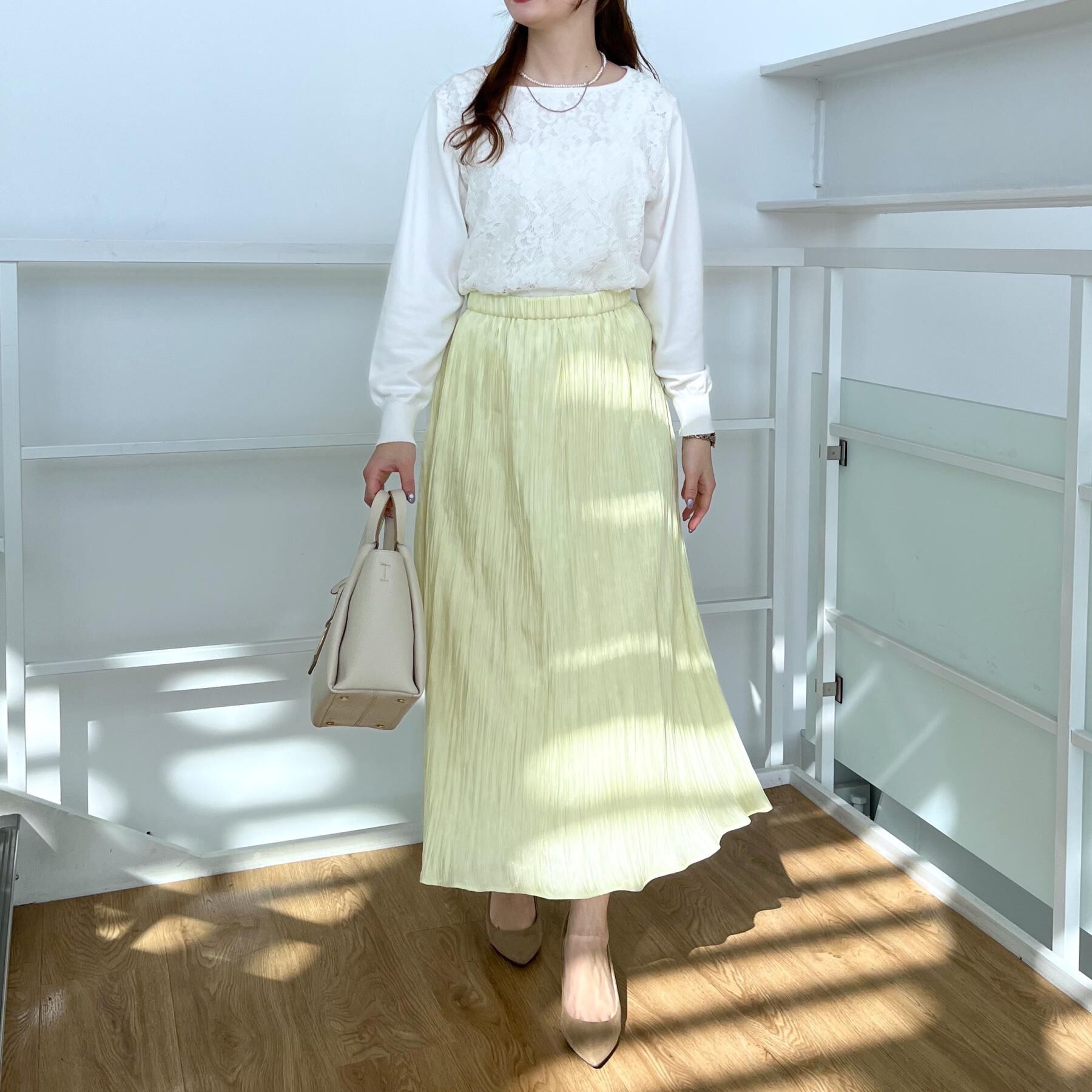 COUP DE CHANCE「【洗える／日本製／ウエストゴム】ランダムプリーツスカート」|スカート|