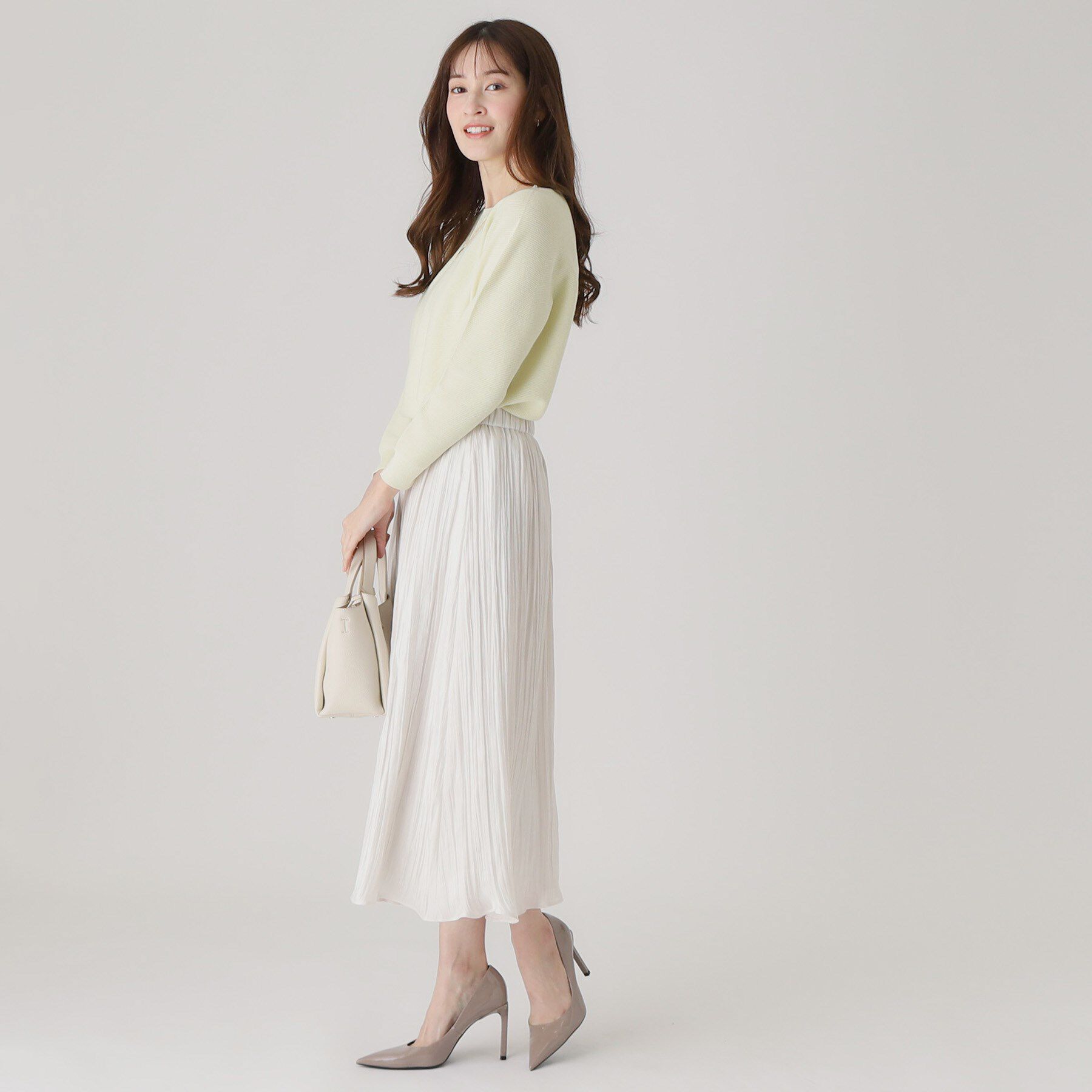 COUP DE CHANCE「【洗える／日本製／ウエストゴム】ランダムプリーツスカート」|スカート|