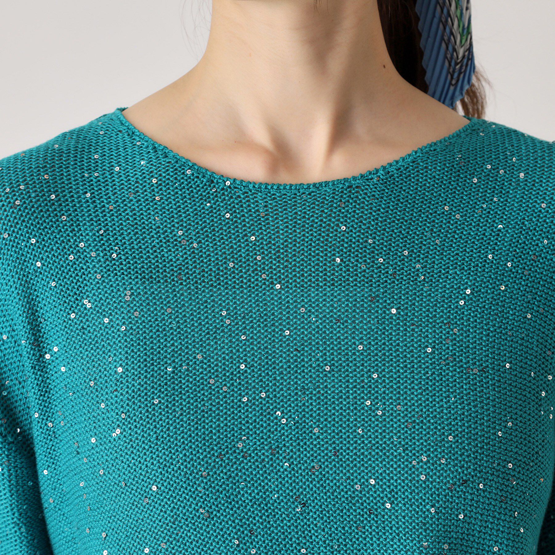 COUP DE CHANCE「【洗える】スパンコールニット」|ニット・セーター|