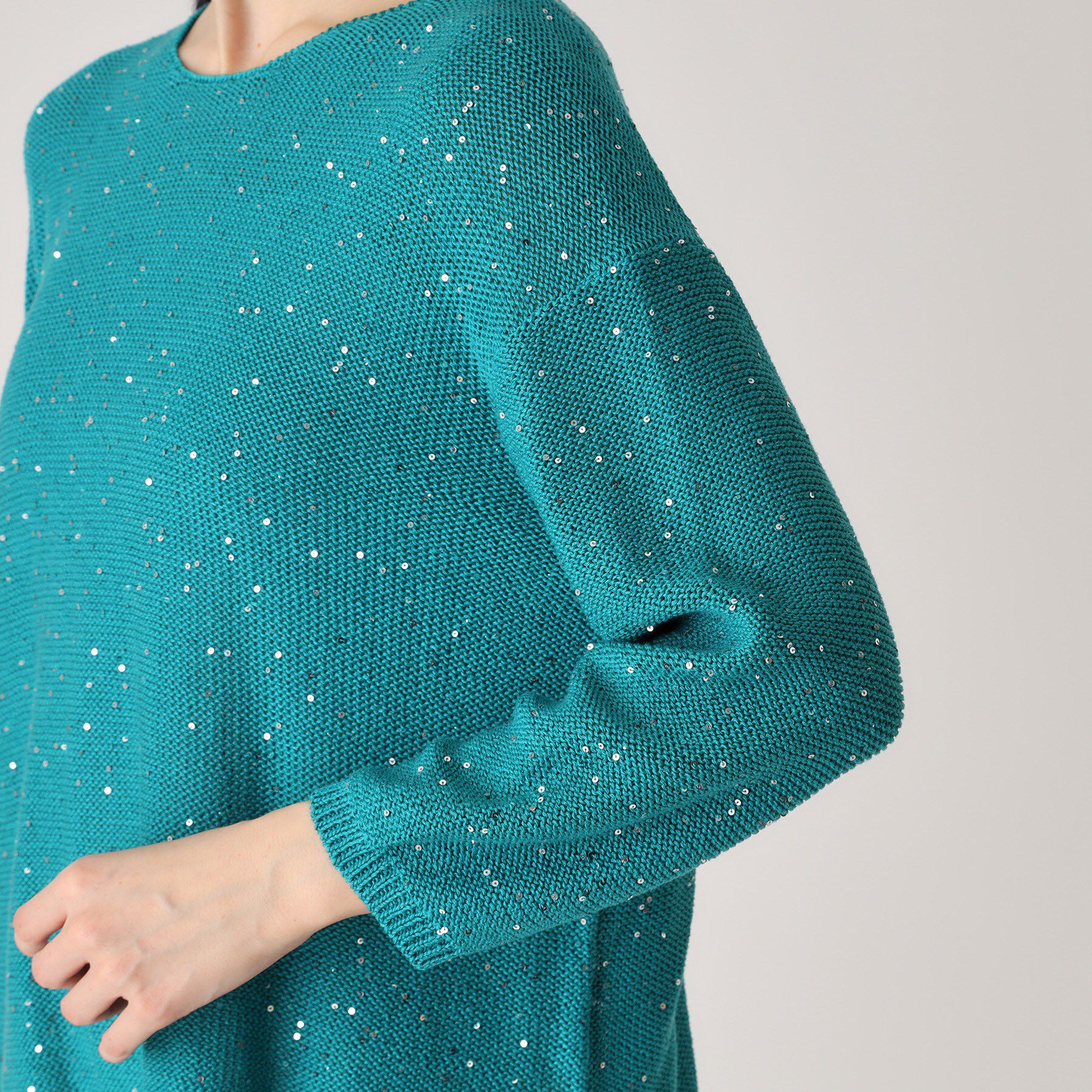 COUP DE CHANCE「【洗える】スパンコールニット」|ニット・セーター|