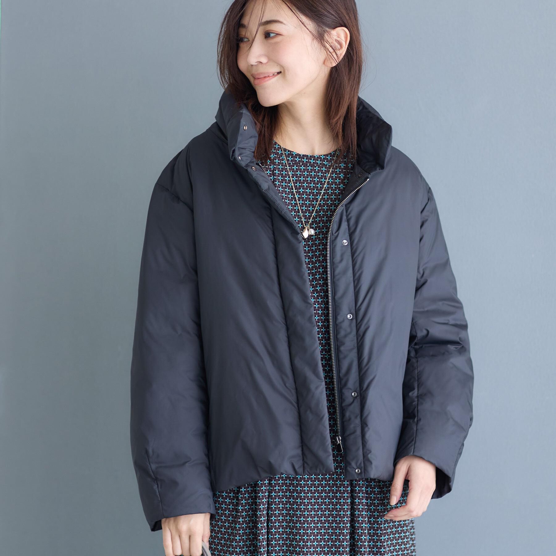 Reflect「【すっきりシルエット】ショート丈ダウンコート」|ダウン|ブラック(019)