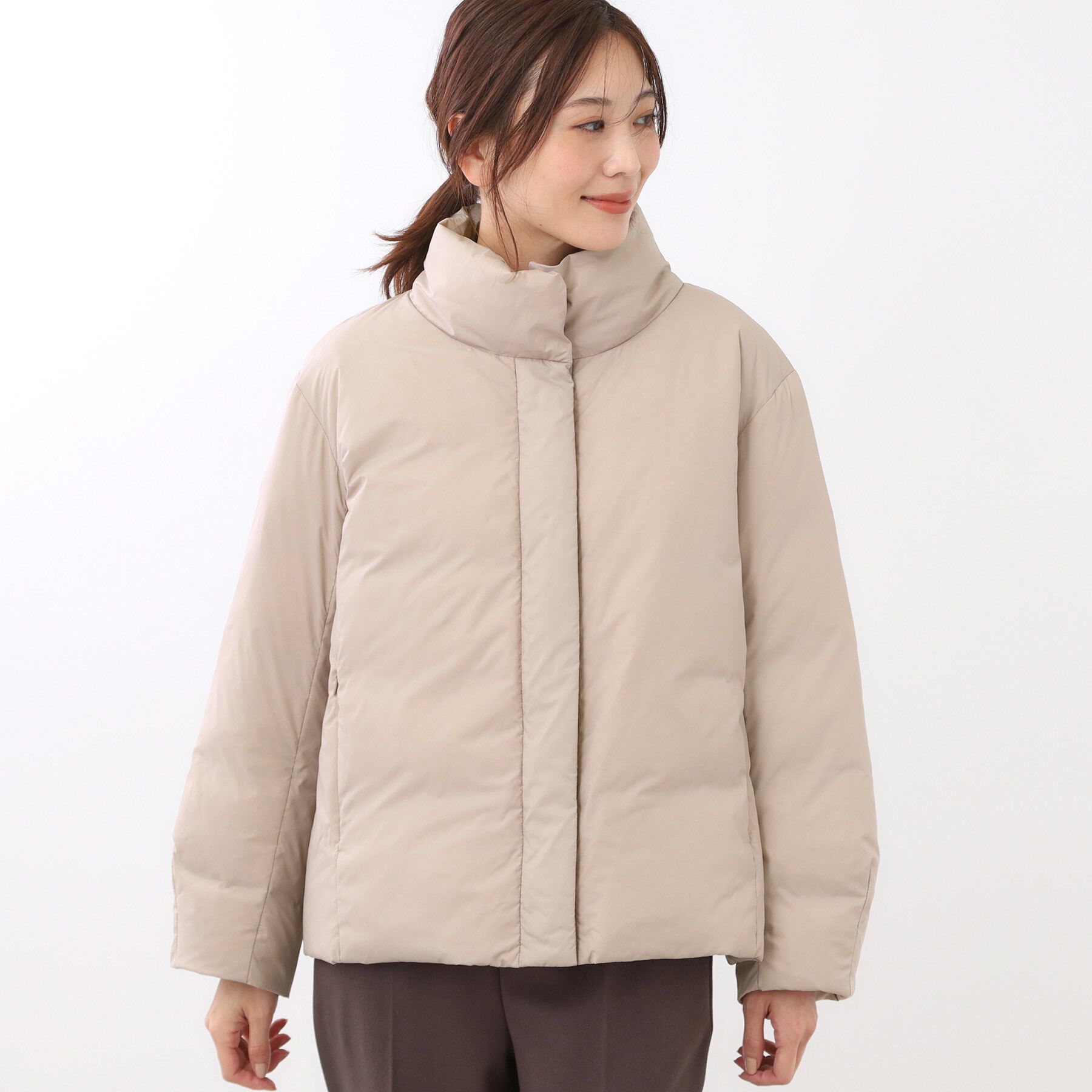 Reflect「【すっきりシルエット】ショート丈ダウンコート」|ダウン|