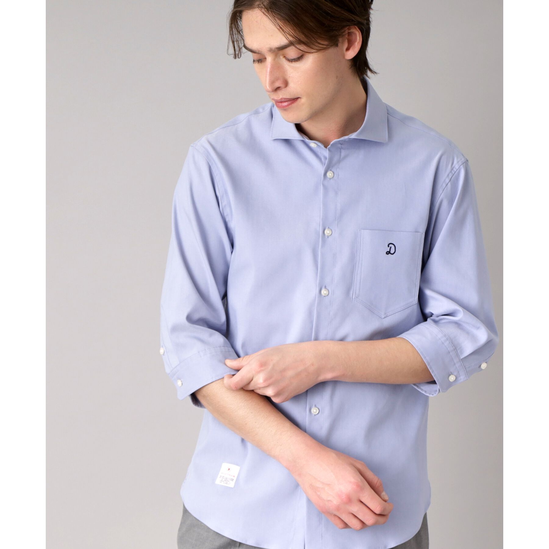 DRESSTERIOR「リネン混スリークオーターシャツ」|シャツ・ブラウス|