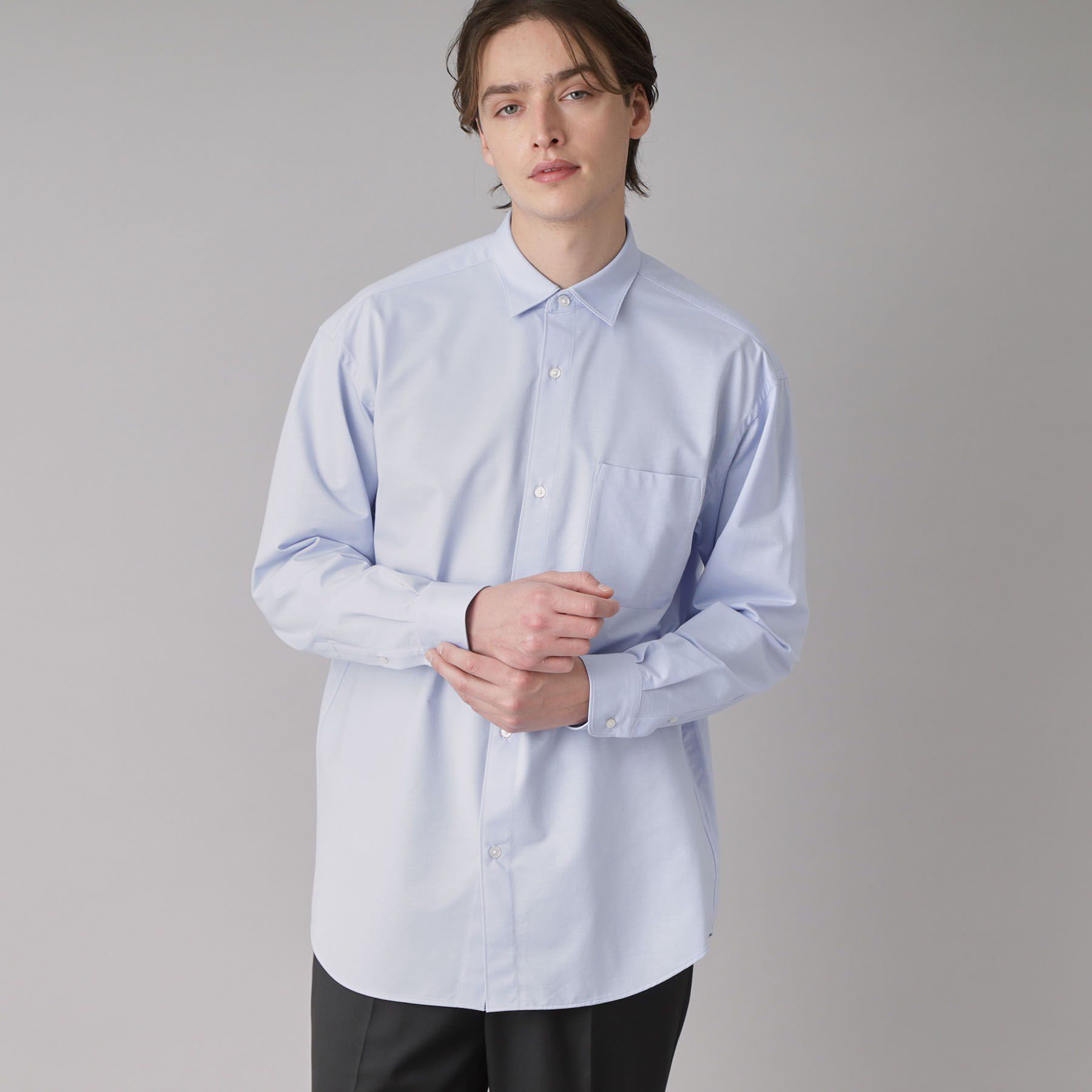 DRESSTERIOR「46Gジャージー リラックスシャツ」|シャツ・ブラウス|