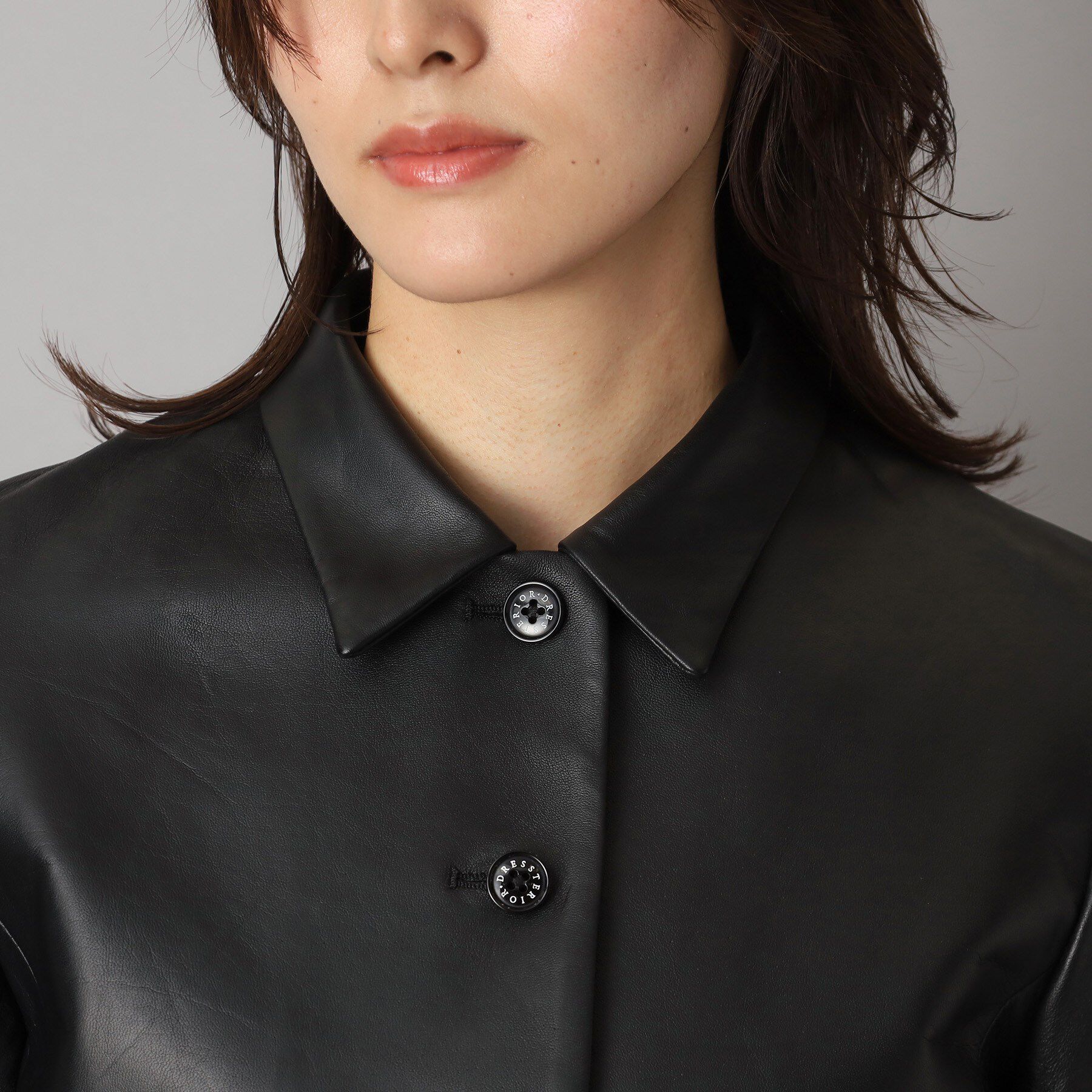 DRESSTERIOR「【本革】ラムレザーミニマルジャケット」|ブルゾン・スタジャン|