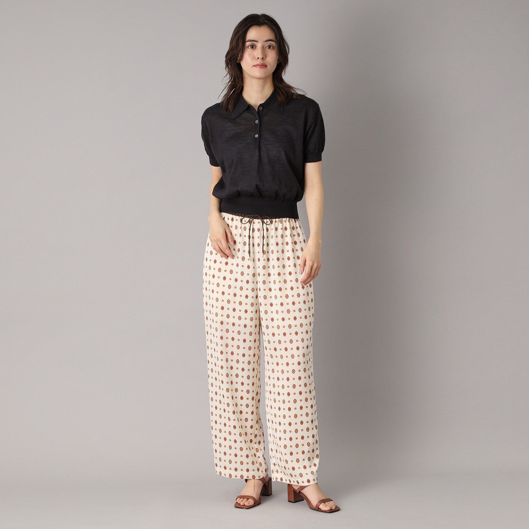 DRESSTERIOR「【ウエストゴム/小紋柄】エスニックヴィンテージプリントイージーパンツ」|その他|