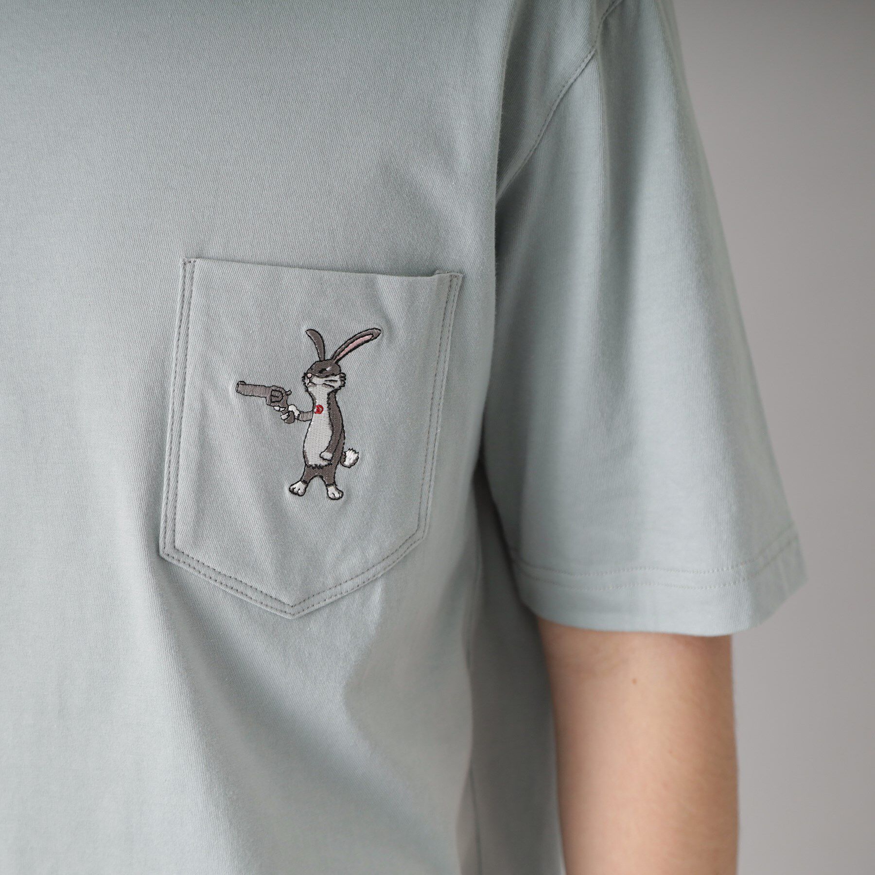 DRESSTERIOR「【接触冷感/UVカット】BACK BREEZE TECH ラビットポケTシャツ」|Tシャツ・カットソー|