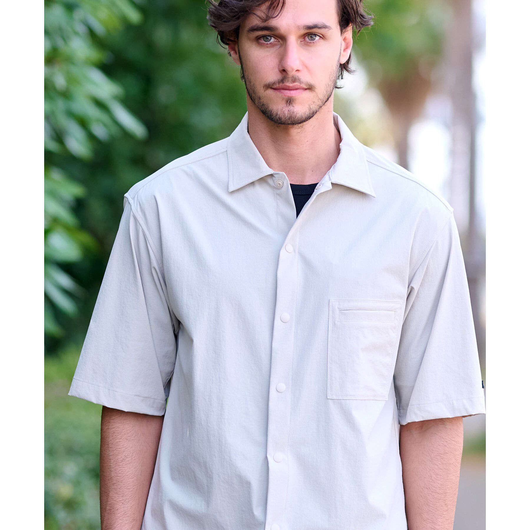 DRESSTERIOR「【セットアップ可】ライトクロス 2WAYストレッチシャツ」|シャツ・ブラウス|