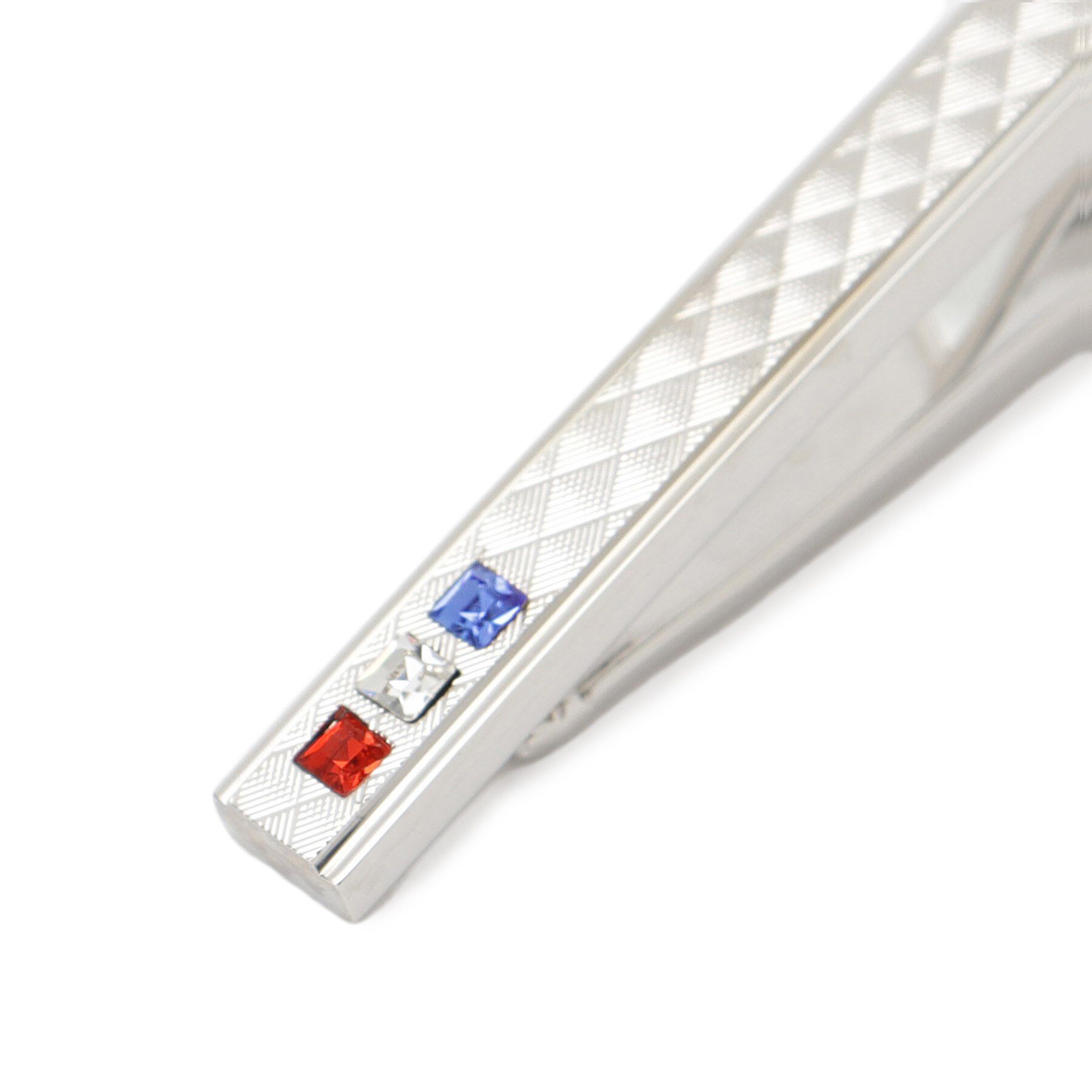 DRESSTERIOR「トリコロール ダイヤカットタイバー」|ネクタイピン・カフスボタン|