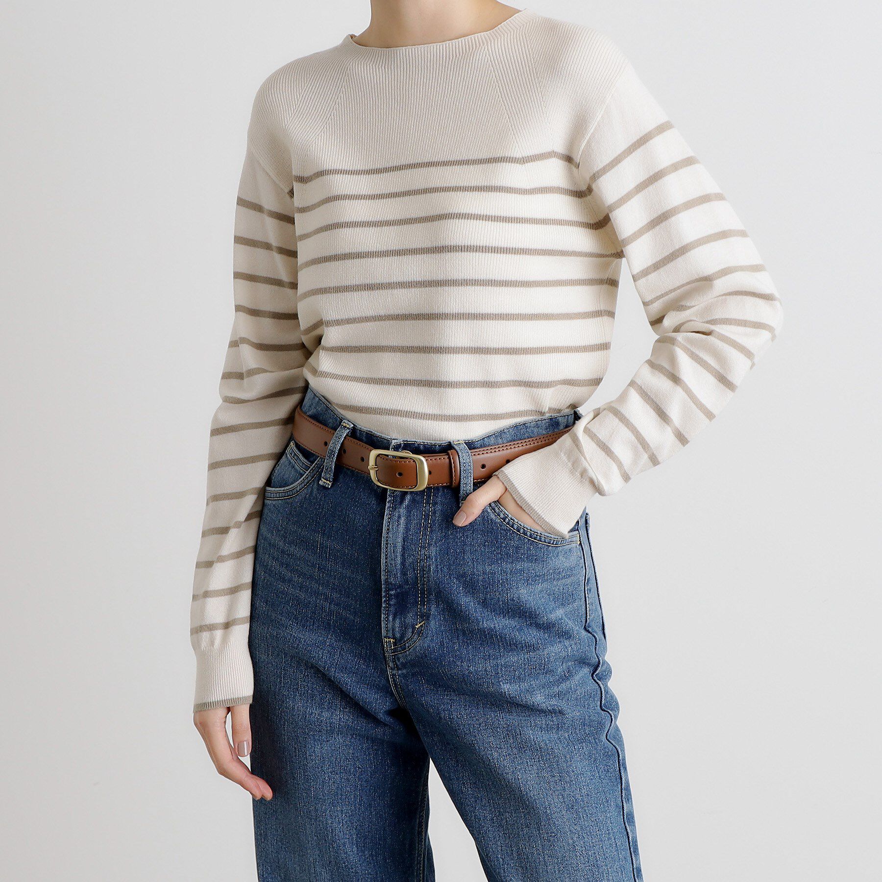 grove「メタルバックル中太ベルト」|ベルト|