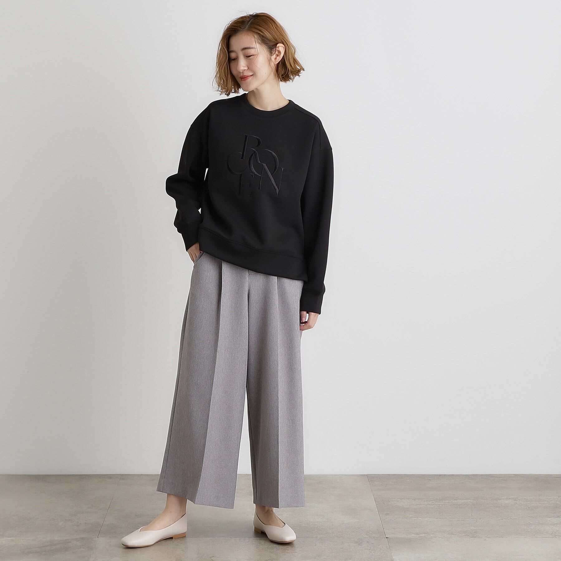 grove「サークルロゴ刺繍ダンボールスエット」|パーカー|