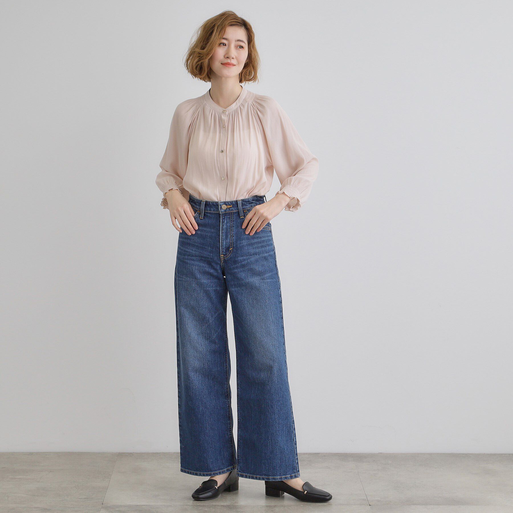 grove「【デイリーから特別な日まで】華やかさを纏うヴィンテージサテンブラウス」|シャツ・ブラウス|