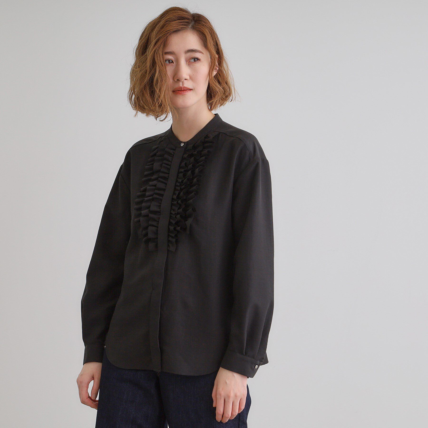 grove「スパンビンテージフリルブラウス」|シャツ・ブラウス|