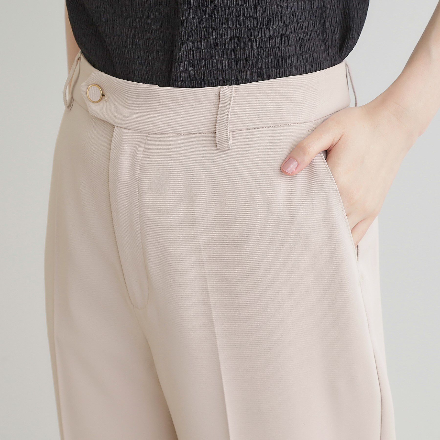 grove「ひんやり、すらり。夏の美シルエット ドレープストレートパンツ」|その他|