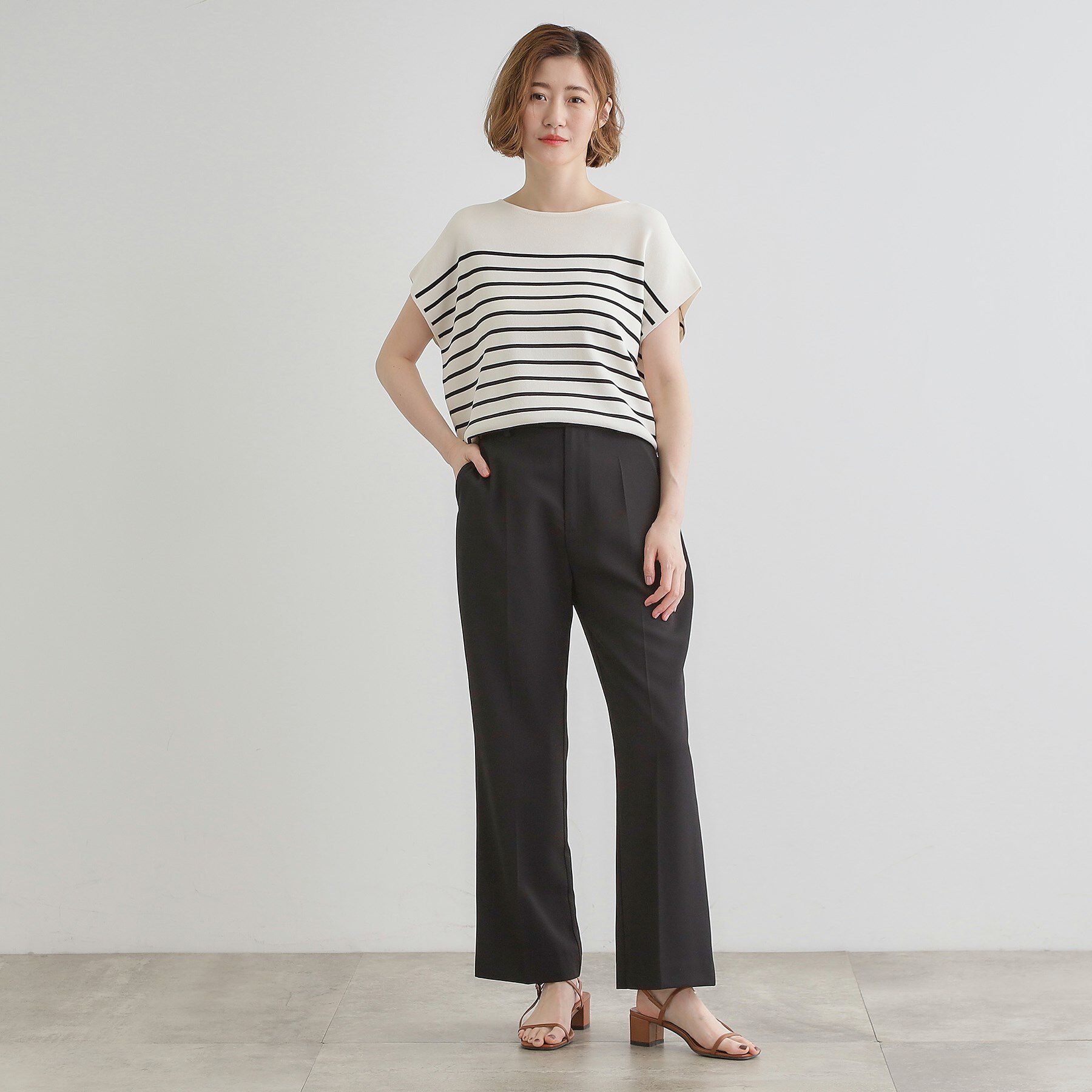 grove「ひんやり、すらり。夏の美シルエット ドレープストレートパンツ」|その他|