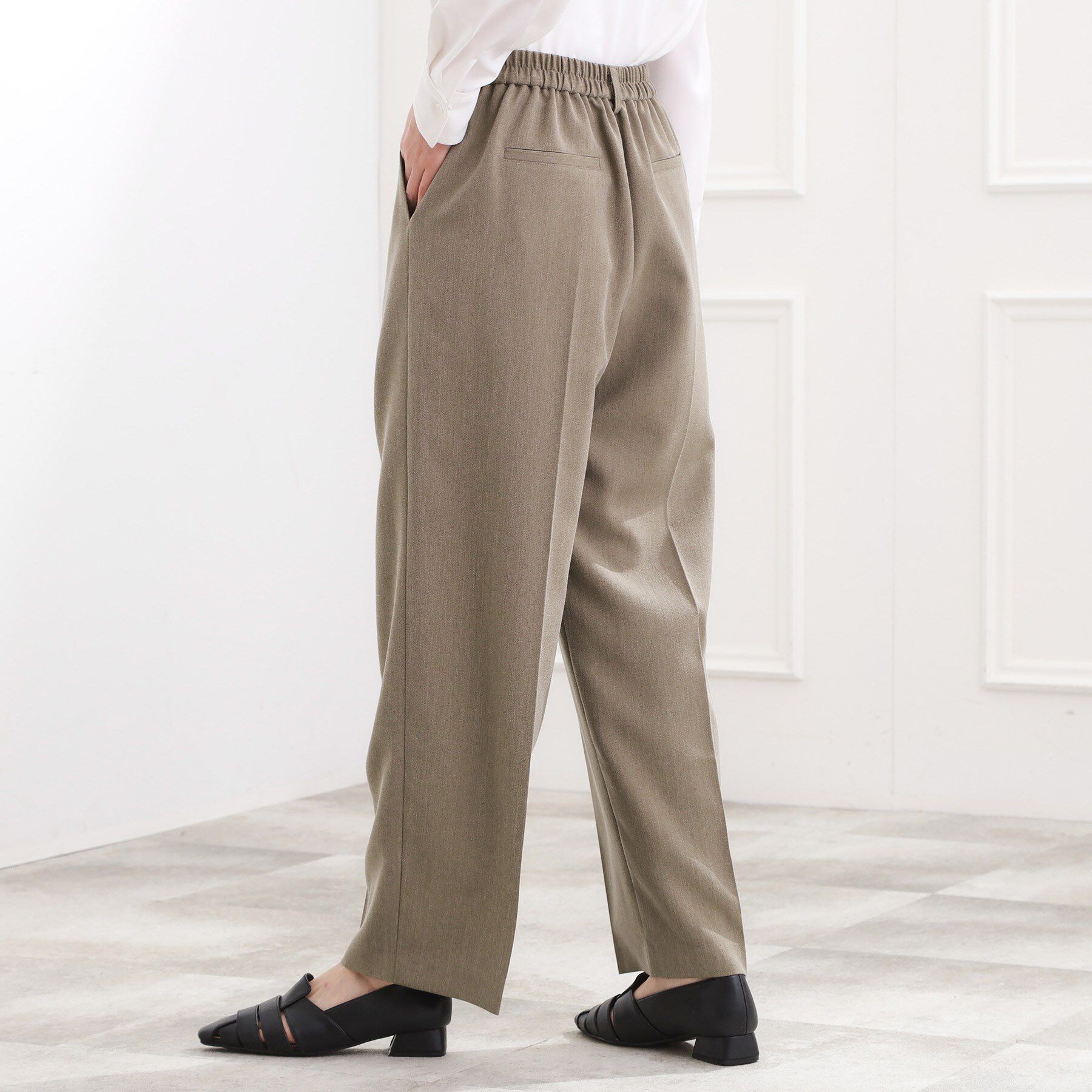 grove「スタイリングが上品に決まる、ウールライクワイドパンツ」|その他|