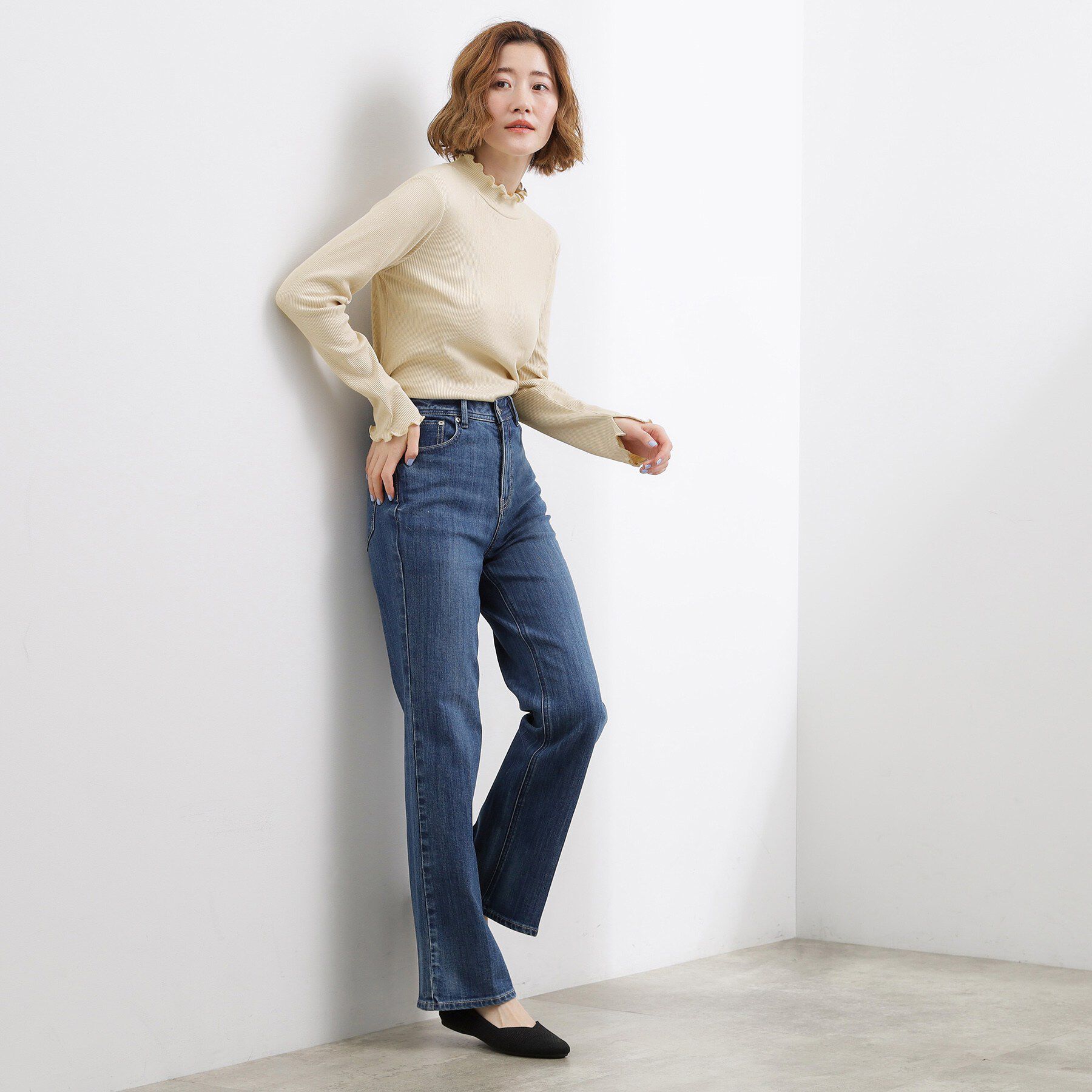 grove「シルクライクリブタートルネック」|Tシャツ・カットソー|