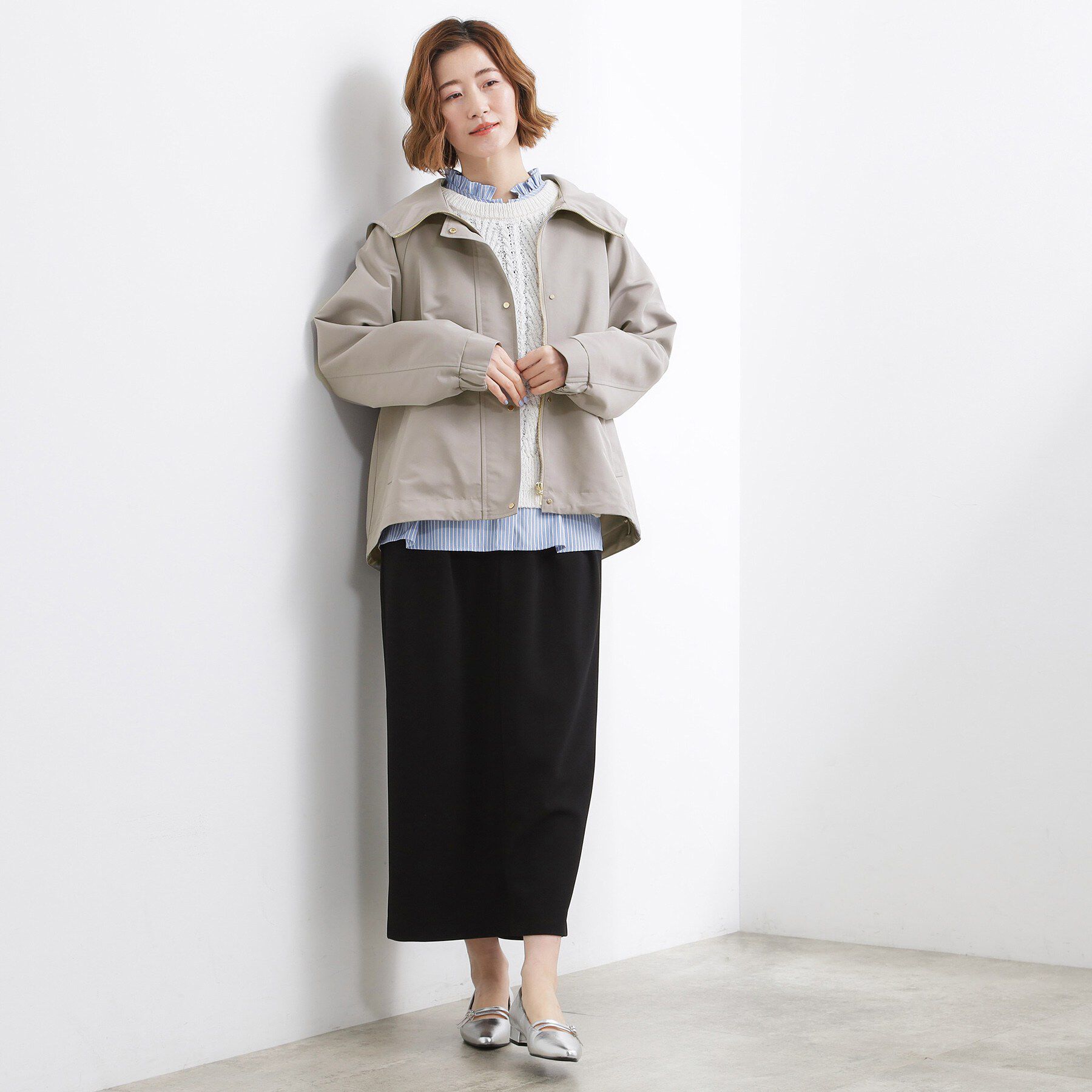 grove「【貴島明日香さん着用】【撥水】きれいめに着こなせるマウンテンパーカ」|ブルゾン・スタジャン|