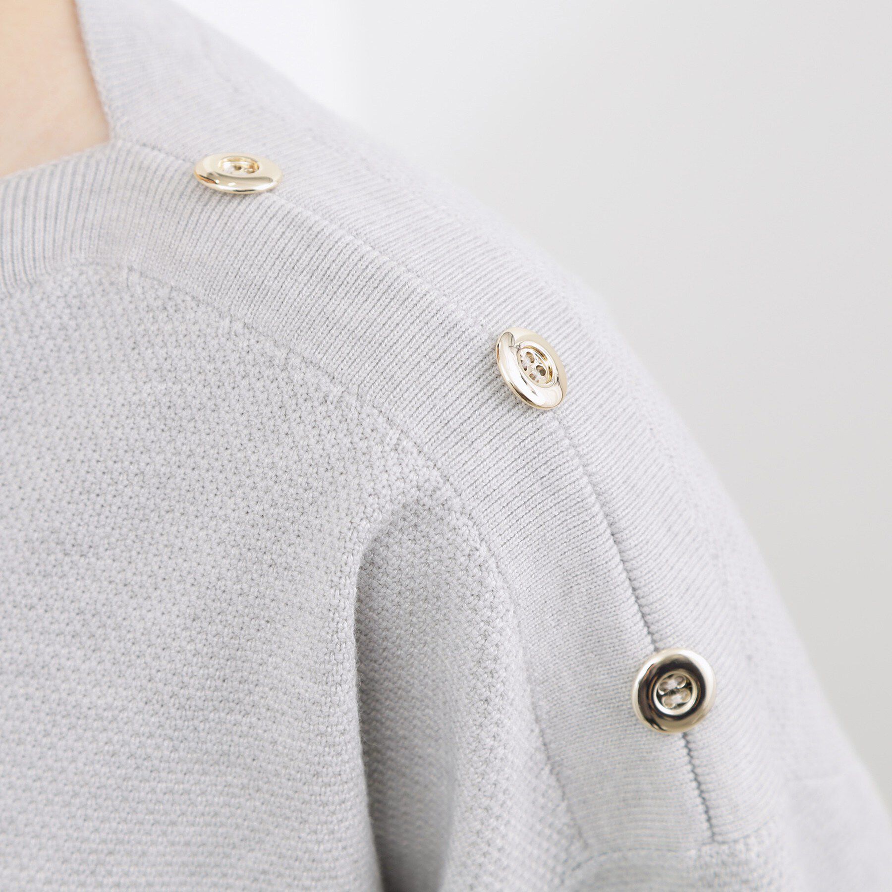 grove「【おうちで洗える】顔周りすっきり、ボートネックニット」|ニット・セーター|